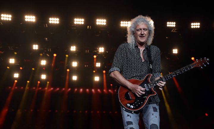 Brian May on stage in Australia back in February