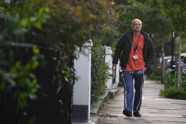 Prime Minister Boris Johnson's senior aide Dominic Cummings arriving at his north London home, as lockdown questions continue to bombard the government after it emerged that he travelled to his parents' home despite coronavirus-related restrictions.