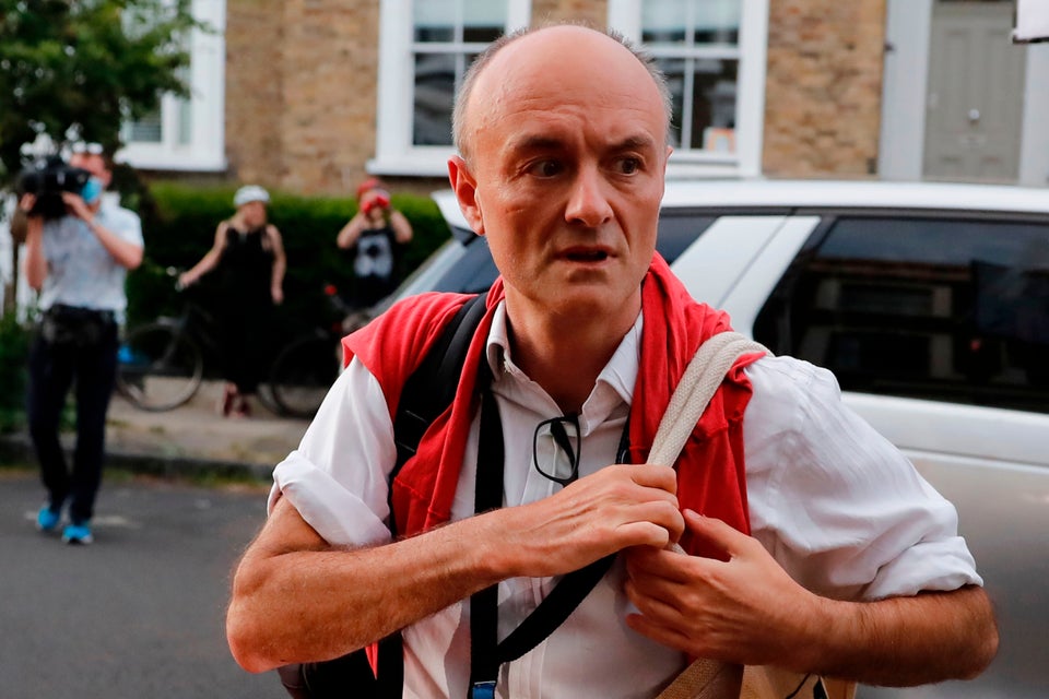 Number 10 special advisor Dominic Cummings arrives home in London