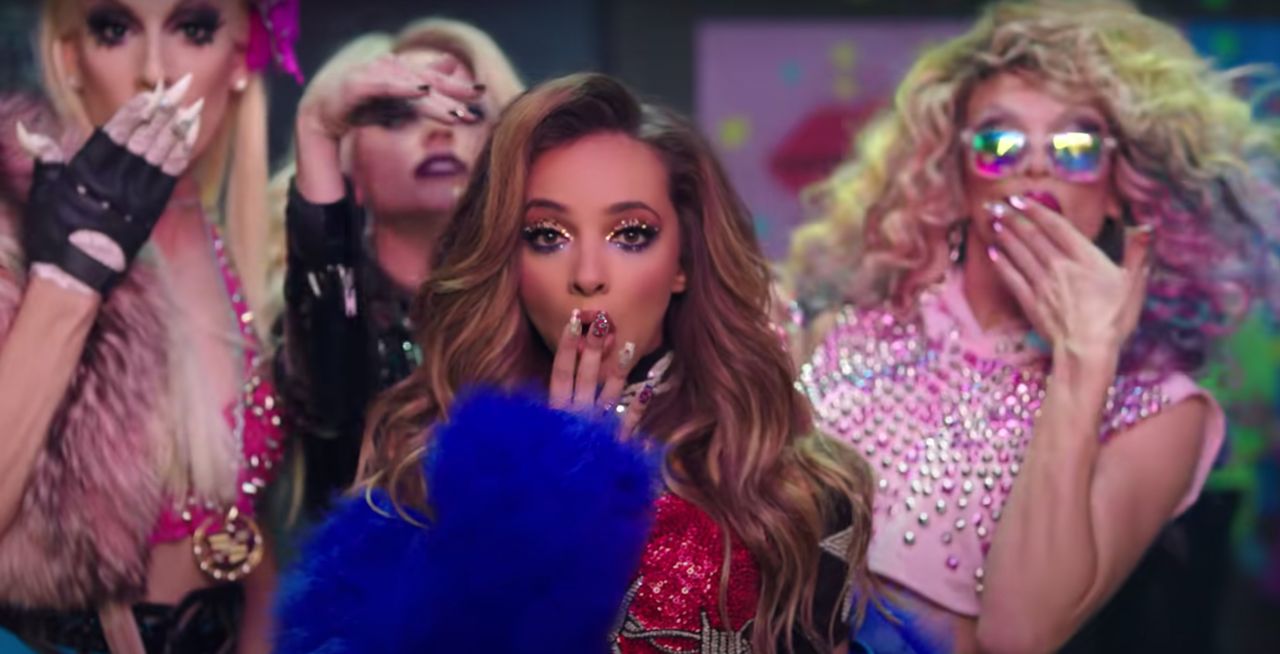 Jade appeared alongside Drag Race favourites Alaska Thunderfuck, Courtney Act and Willam in Little Mix's Power music video