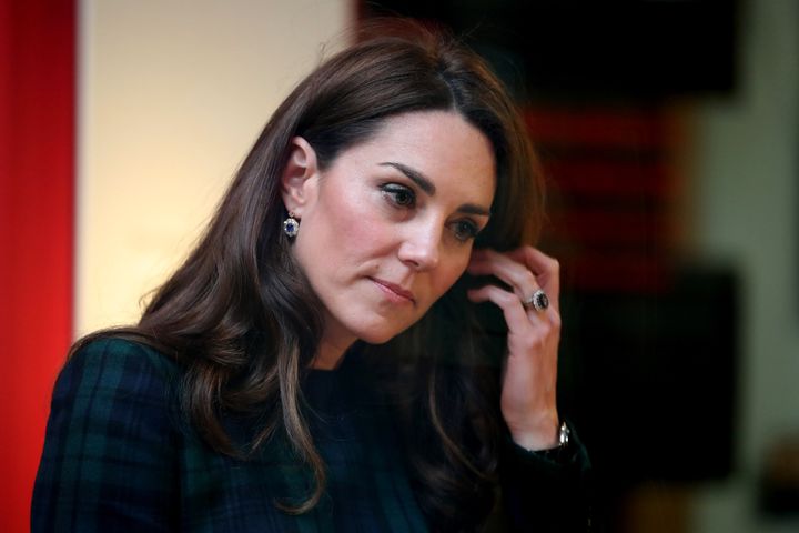 Catherine, the Duchess of Cambridge, visits Dundee, Scotland, to open the V&A Dundee on Jan. 29, 2019.