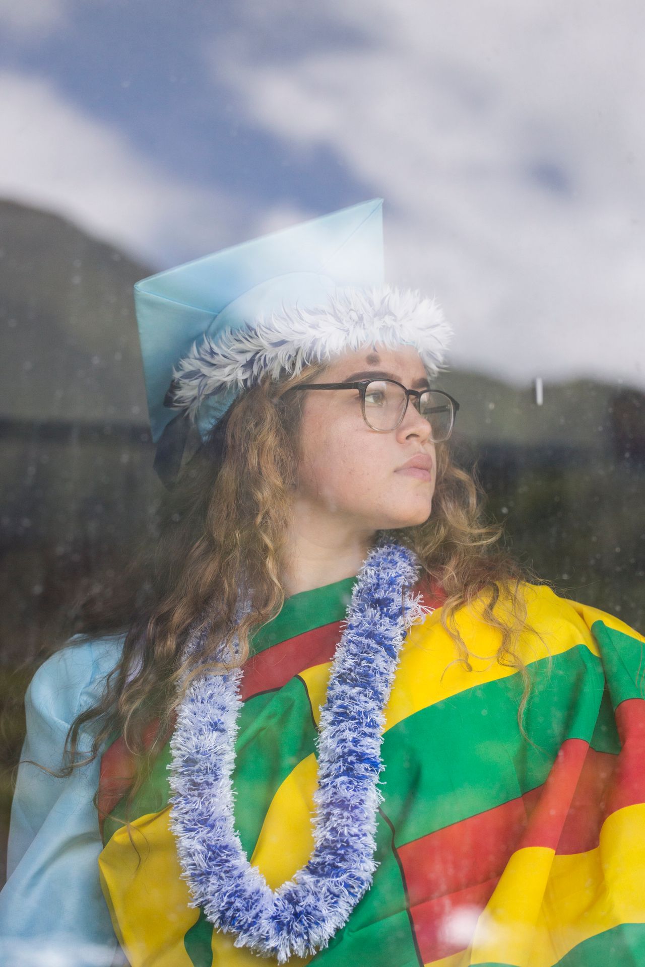 Kealoha Charles, a Kailua High School graduate, was planning to wear the Kānaka Maoli flag, or native Hawaiian flag.