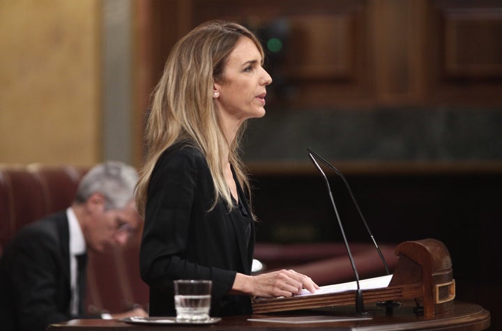 Cayetana Álvarez de Toledo, durante la sesión de control al Gobierno.