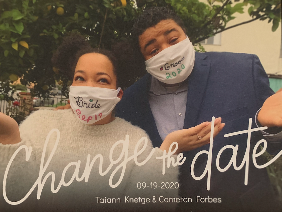 14 Cute And Clever Change-The-Date Cards For Postponed Weddings | HuffPost Life 14 Cute And Clever Change-The-Date Cards For Postponed Weddings | HuffPost Life