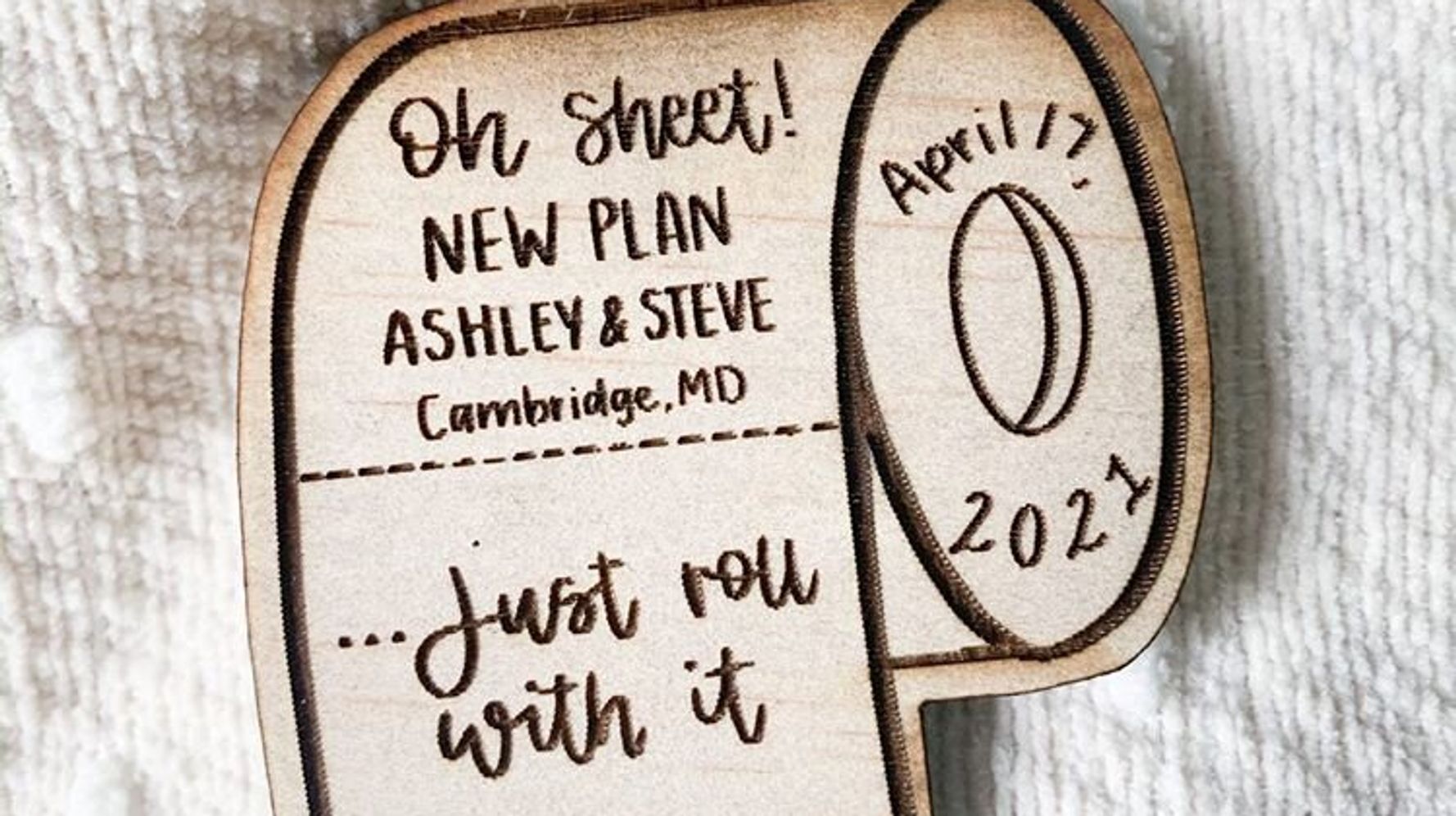 14 Cute And Clever Change-The-Date Cards For Postponed Weddings | HuffPost  Life