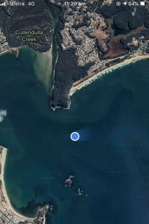 Worthy posted a screenshot of his pin-dropped location to Facebook at 12.21pm.