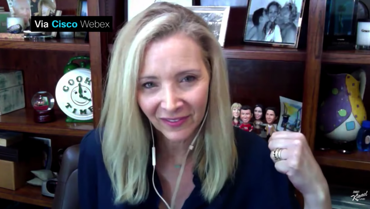 Lisa Kudrow, durante su conversación con Jimmy Kimmel.
