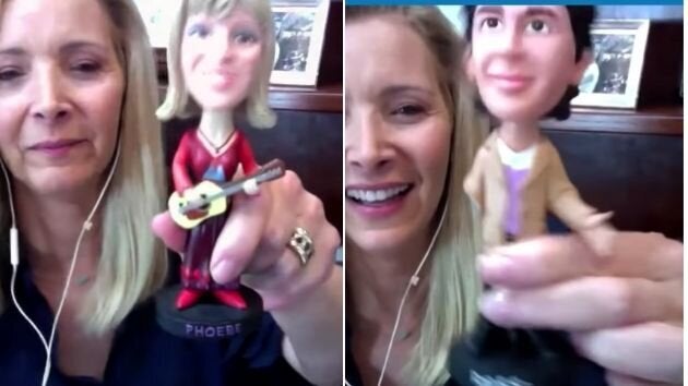 Los muñecos de Phoebe y Ross.