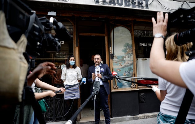 Stéphane Manigold, ici devant l'un de ses restaurants à Paris le 22 mai, a gagné...