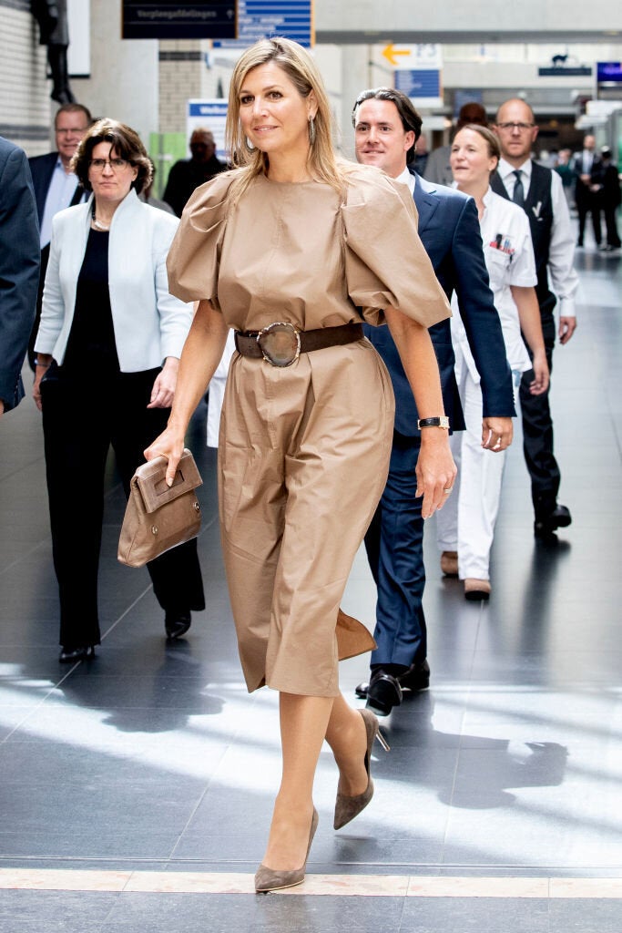 La reina Máxima de Holanda visitando un hospital de Ámsterdam el pasado 26 de mayo.