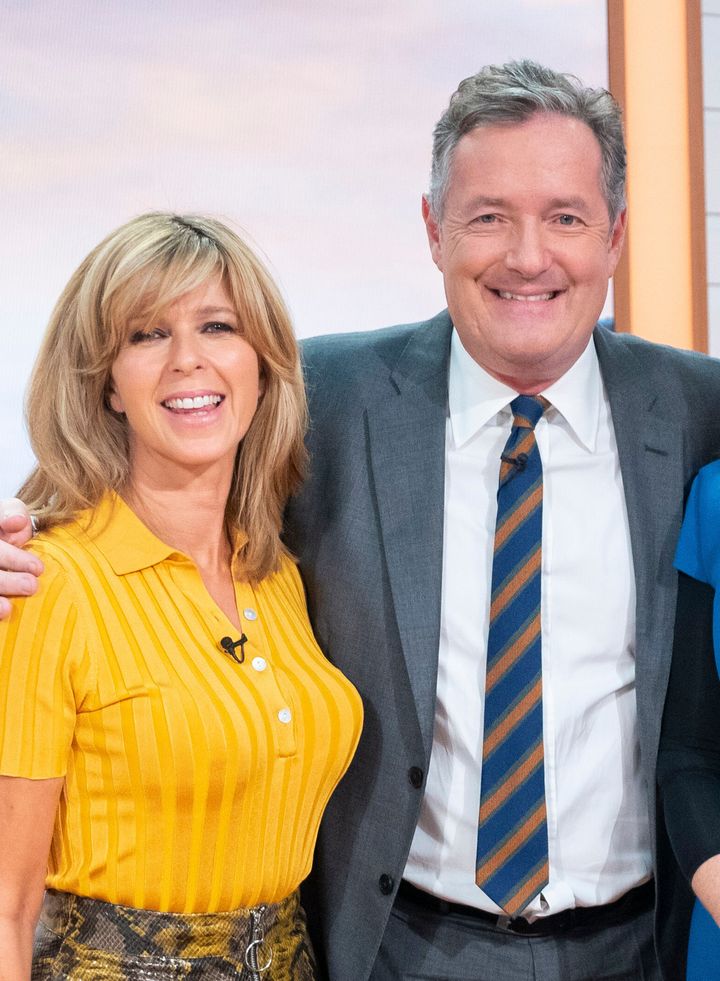 Kate with GMB co-star Piers Morgan