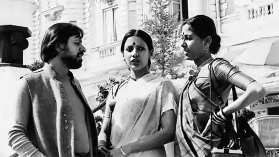 Shyam Benegal, Shabana Azmi and Smita Patil at the Cannes film festival in 1974