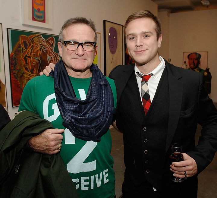 Zak Williams (right) recently started a mental health initiative called Inseparable, in honour of his father, Robin Williams (left), who died by suicide in 2014.