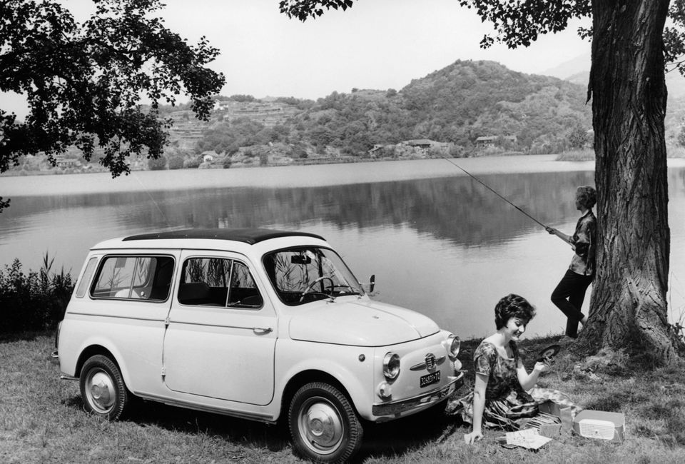 Fiat 500 Giardiniera, c1962. Introduced in 1960, this was an estate version of the 497cc-engined Fiat...