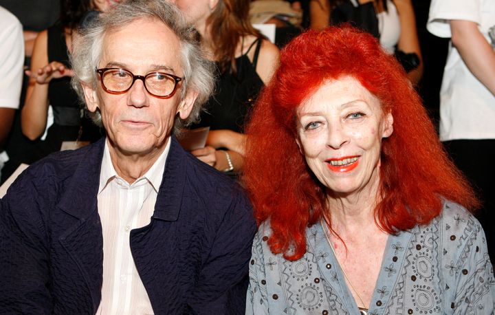 Installation artist Christo, left, and his wife Jeanne-Claude in 2007. The couple frequently collaborated on large scale outdoor and indoor art projects.