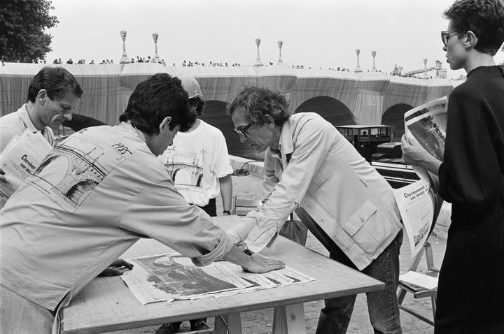 Σεπτέμβριος 1985, οργανώνοντας το αμπαλάζ της Pont Neuf. 