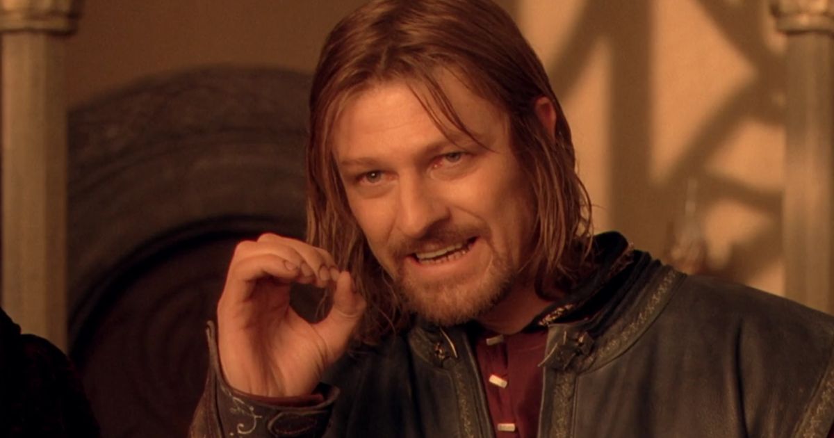 Lord Of The Rings — Behind the Scenes: Sean Bean with fencer Bob
