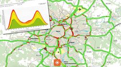 Les bouchons en Île-de-France à un niveau record depuis le début du