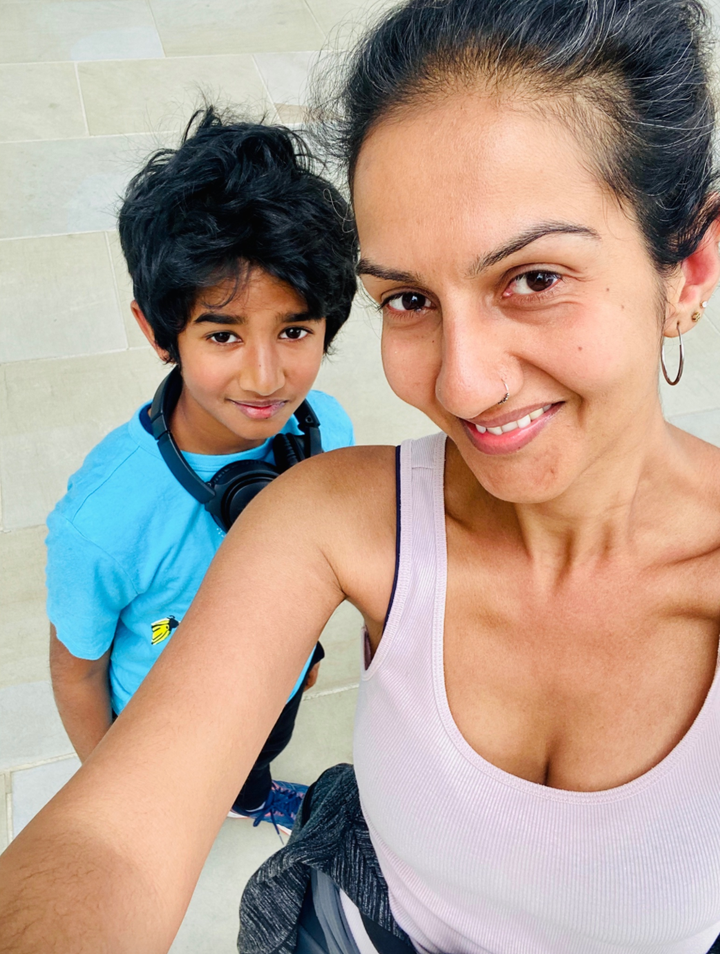 Reva Nandakumara and her son