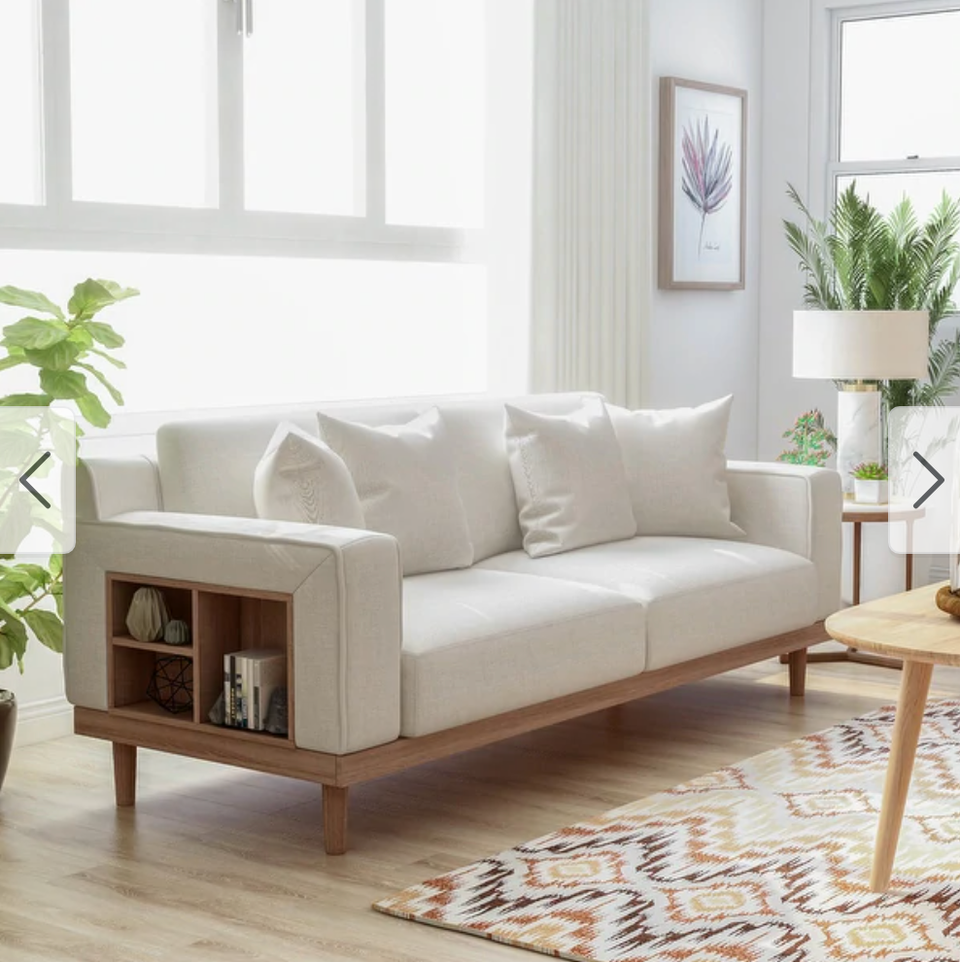 Loveseat with storage deals underneath