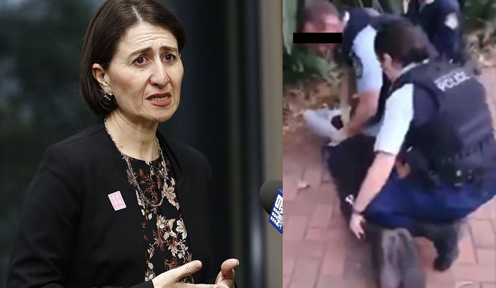 NSW Gladys Berejiklian speaks out about police officer slamming Aboriginal teenager to the ground. 