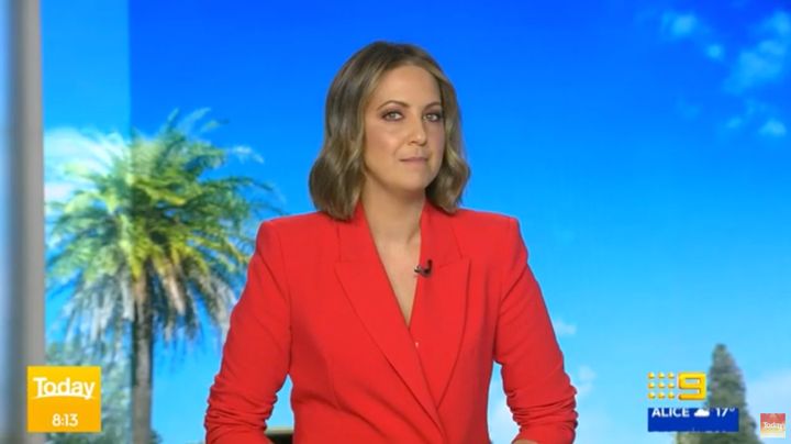 Indigenous Australian television presenter Brooke Boney on the 'Today' show on Wednesday 
