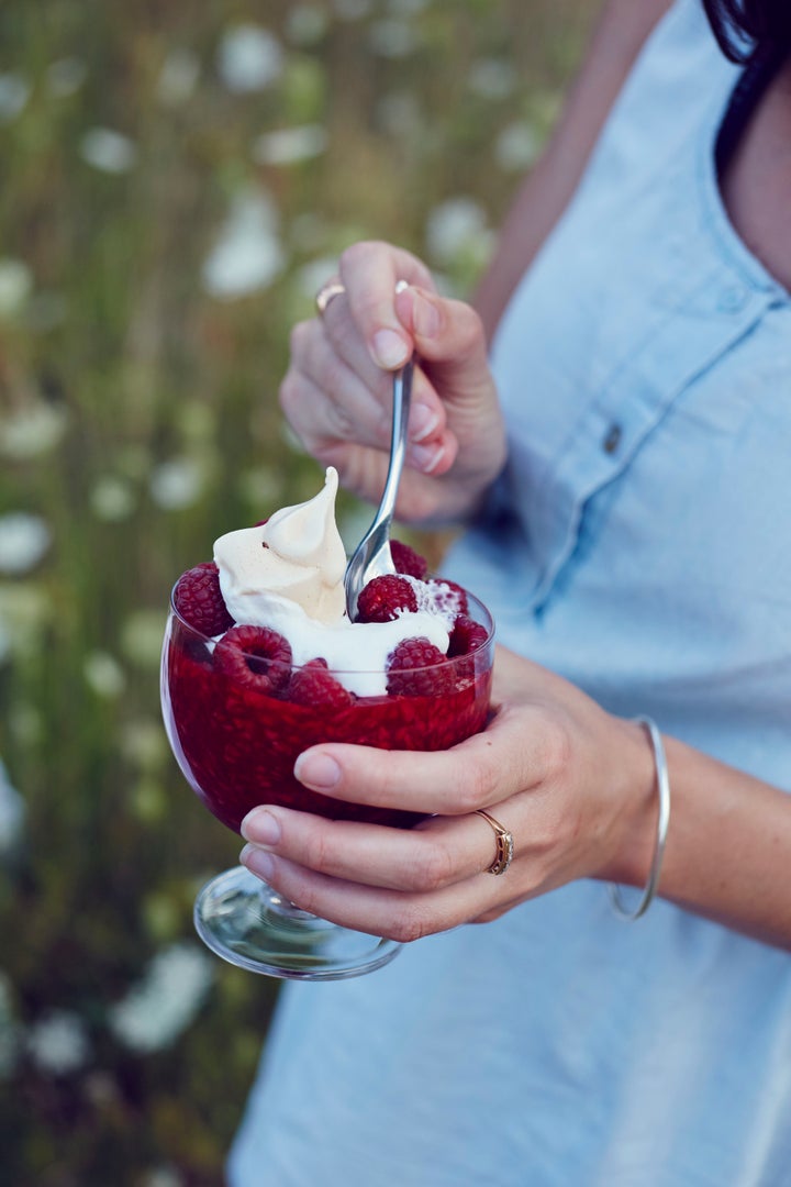 Kisiel with Summer Fruit and Meringue Clouds