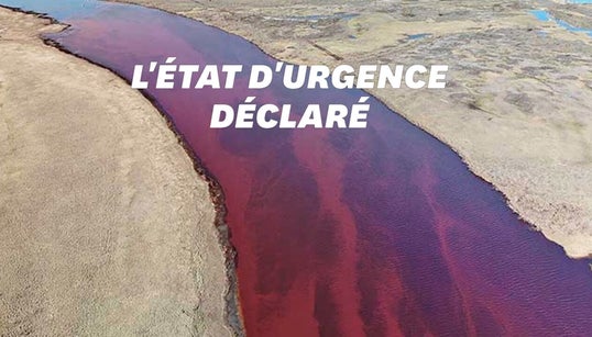 Cette rivière en Arctique est devenue rouge sang après une catastrophe