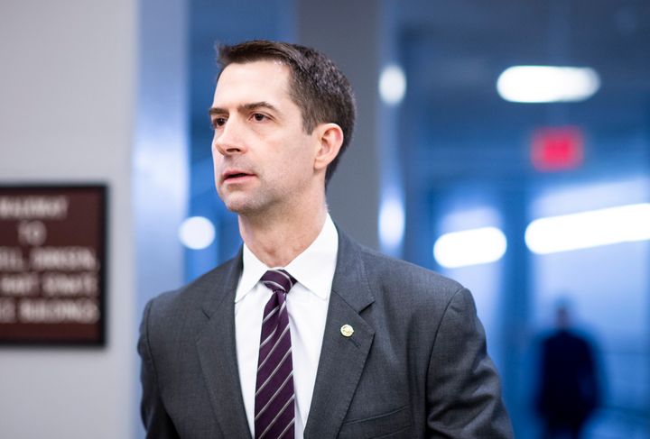Sen. Tom Cotton (R-Ark.), pictured here on March 10, published a shocking op-ed in The New York Times on Wednesday urging the president to "send in the troops" to suppress nationwide protests over police killings of Black people.