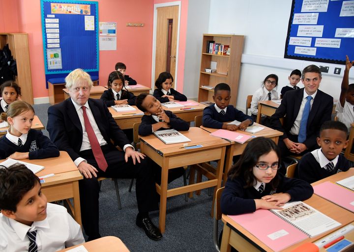 Boris Johnson and education secretary Gavin Williamson.