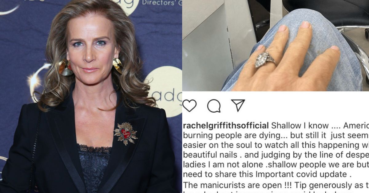 Rachel Griffiths Sorry For Flaunting Manicure While People Are Dying