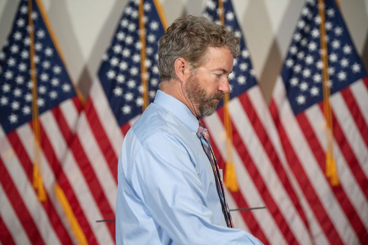 US Senator Rand Paul, Republican of Kentucky, pictured on Capitol Hill in Washington, DC, May 19