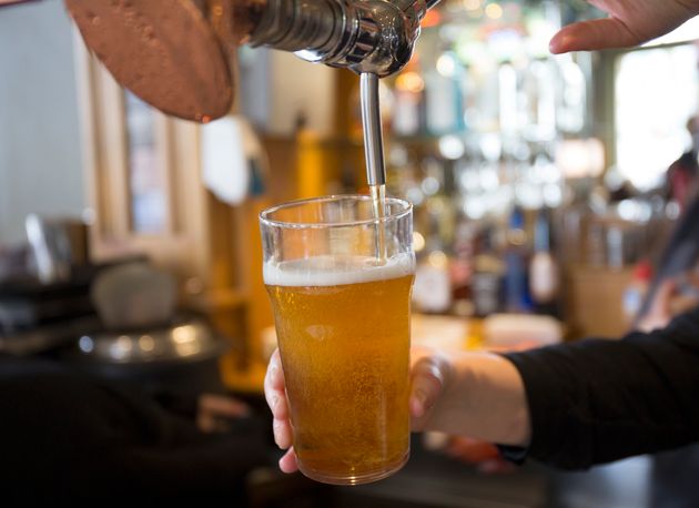 Close up of served beer in Sydney pub,