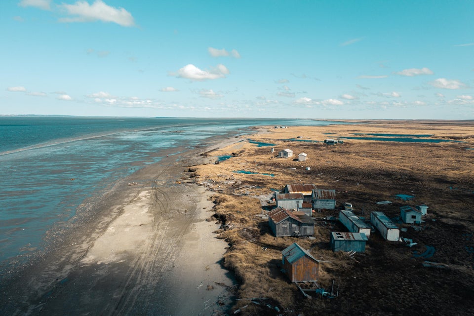 Setnet cabins near Pederson Point in