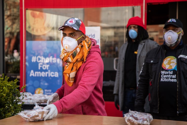 Marcus Samuelsson pivoted the mission of his Harlem restaurant, Red Rooster, to serve the community during the coronavirus pandemic.