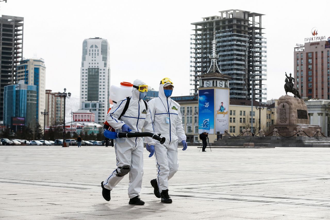 Mongolia took a series of deliberate steps to stop the spread of coronavirus, including disinfecting public spaces in the capital, Ulaanbaatar. The country has reported zero coronavirus deaths.
