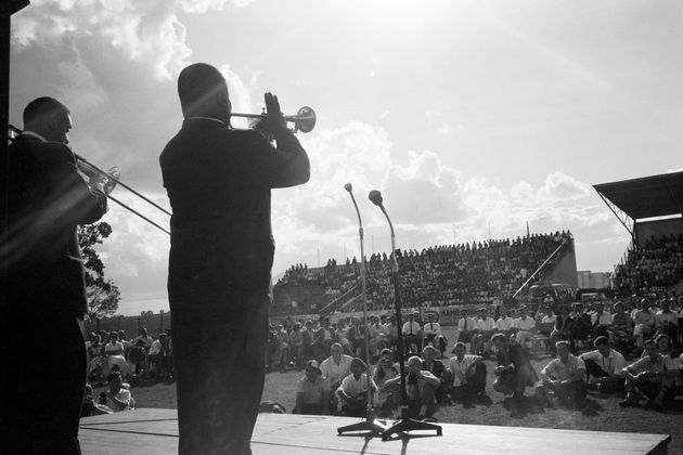 Louis Armstrong performed during a State Department-organized tour of Africa in late 1960. Three years earlier, Armstrong had refused to carry out a tour in the Soviet Union on behalf of the U.S. over the South's treatment of Black Americans.