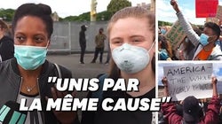 ″Ça m’envahit de joie”: Américains et Français manifestent devant l’ambassade