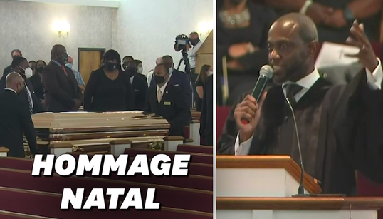 L’hommage émouvant des proches de George Floyd dans sa ville