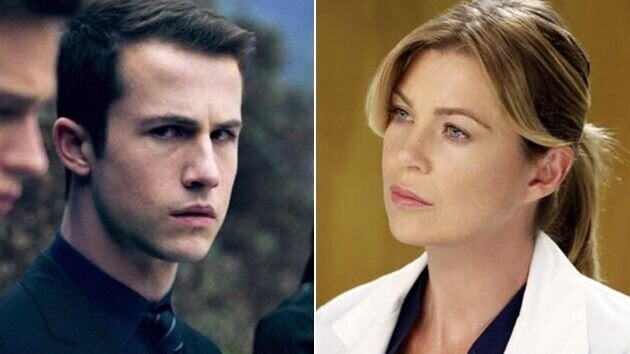 Clay, de 'Por trece razones', y Meredith, 'Anatomía de Grey'.
