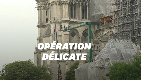 Le démontage de l’échafaudage de la flèche de Notre-Dame-de-Paris a