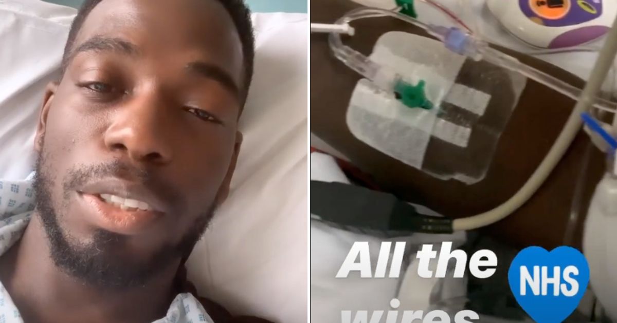 Love Island S Marcel Somerville Reveals He Nearly Died In Video From Hospital Bed Huffpost