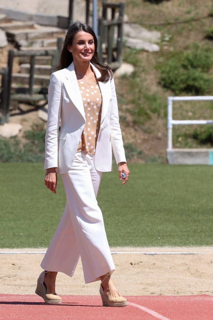 Letizia visitando el Centro de Alto Rendimiento.