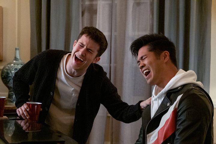 Dylan Minnette and Ross Butler in "13 Reasons Why"