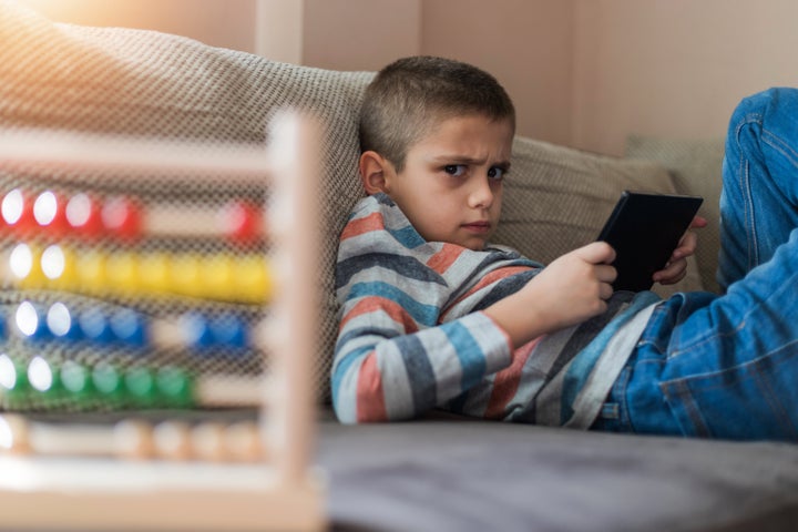 Kid Angry At Computer