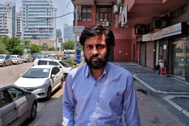 Sumit Gupta, owner and director of cybersecurity firm BellTroX InfoTech Services, outside his office...