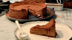 Tarta de chocolate, mascarpone y