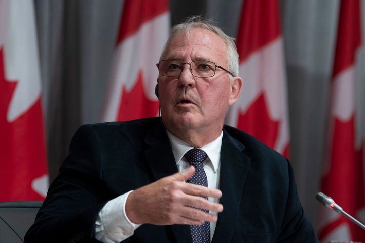 Public Safety and Emergency Preparedness Minister Bill Blair responds to a question during a news conference on June 9, 2020 in Ottawa.