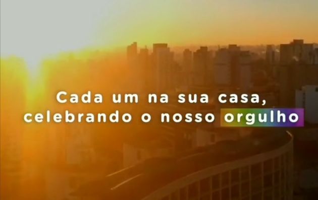 Parada do Orgulho LGBT divulgou vídeo promocional do evento em que apresentadores aparecem celebrando o orgulho cada um em sua casa.