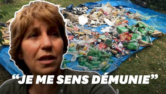 Elle ramasse les déchets à vélo en rentrant du travail et voici le